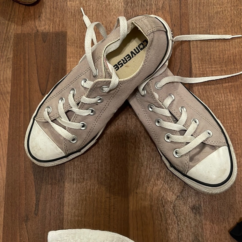 Converse light tan color great statement piece